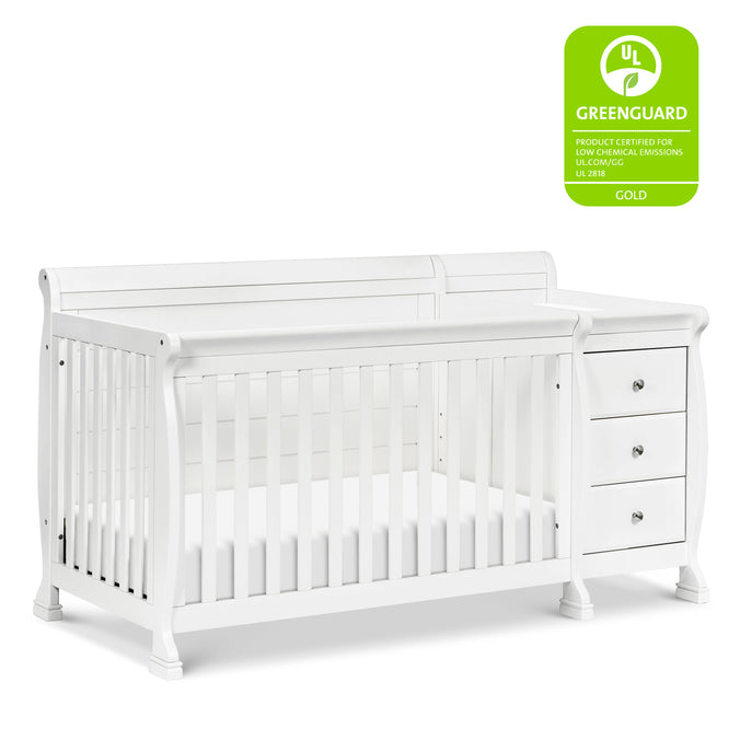 M5582W,DaVinci,Kalani 4-in-1 Convertible Crib & Changer in White