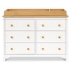 M27226RWHY,DaVinci,Shea 6-Drawer Dresser in Warm White and Honey