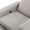 M19387PGEW,DaVinci,Penny Swivel Recliner in Performance Grey Eco-Weave