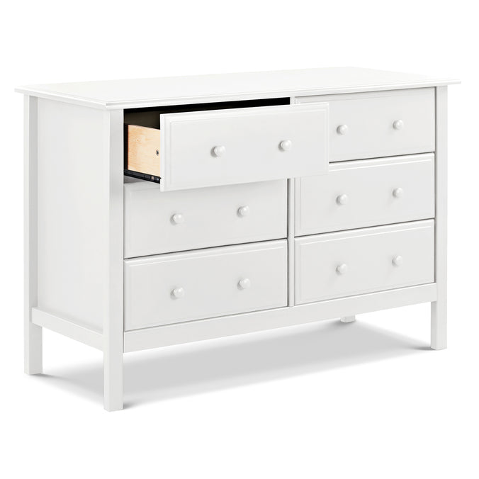 M5966W,DaVinci,Jayden 6-Drawer Double Wide Dresser in White Finish