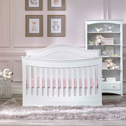 M4501W,DaVinci,Meadow 4-in-1 Convertible Crib in White Finish