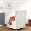 M22487PCMEW,DaVinci,Everly Recliner in Performance Cream Eco-Weave