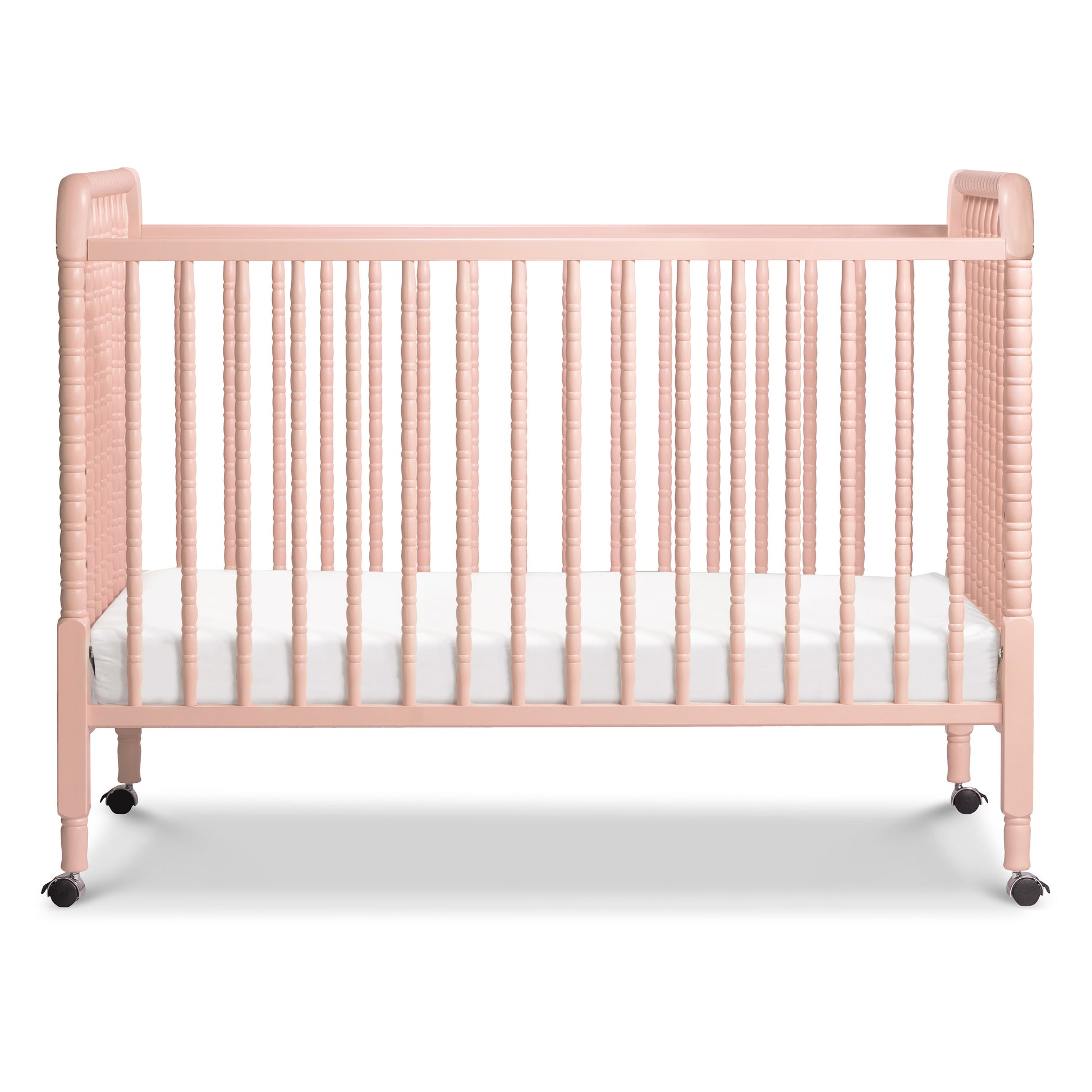 M7391BL,DaVinci,Jenny Lind Stationary Crib in Blush Pink Finish