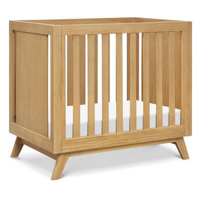 M22598HY,DaVinci,Otto 3-in-1 Convertible Mini Crib with 4 Mattress in Honey