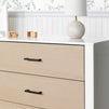 F23223WCWD,Carter's,Radley 3-Drawer Dresser in White & Coastwood