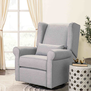 M21887MIG,DaVinci,Hayden Recliner and Swivel Glider in Misty Grey