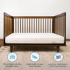 M53115W,DaVinci,Premium 2-Stage Breathable Crib Mattress with Waterproof Cozy Cool Toddler Side
