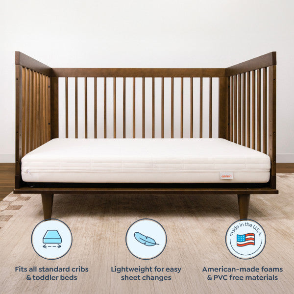 M53115W,DaVinci,Premium 2-Stage Breathable Crib Mattress with Waterproof Cozy Cool Toddler Side