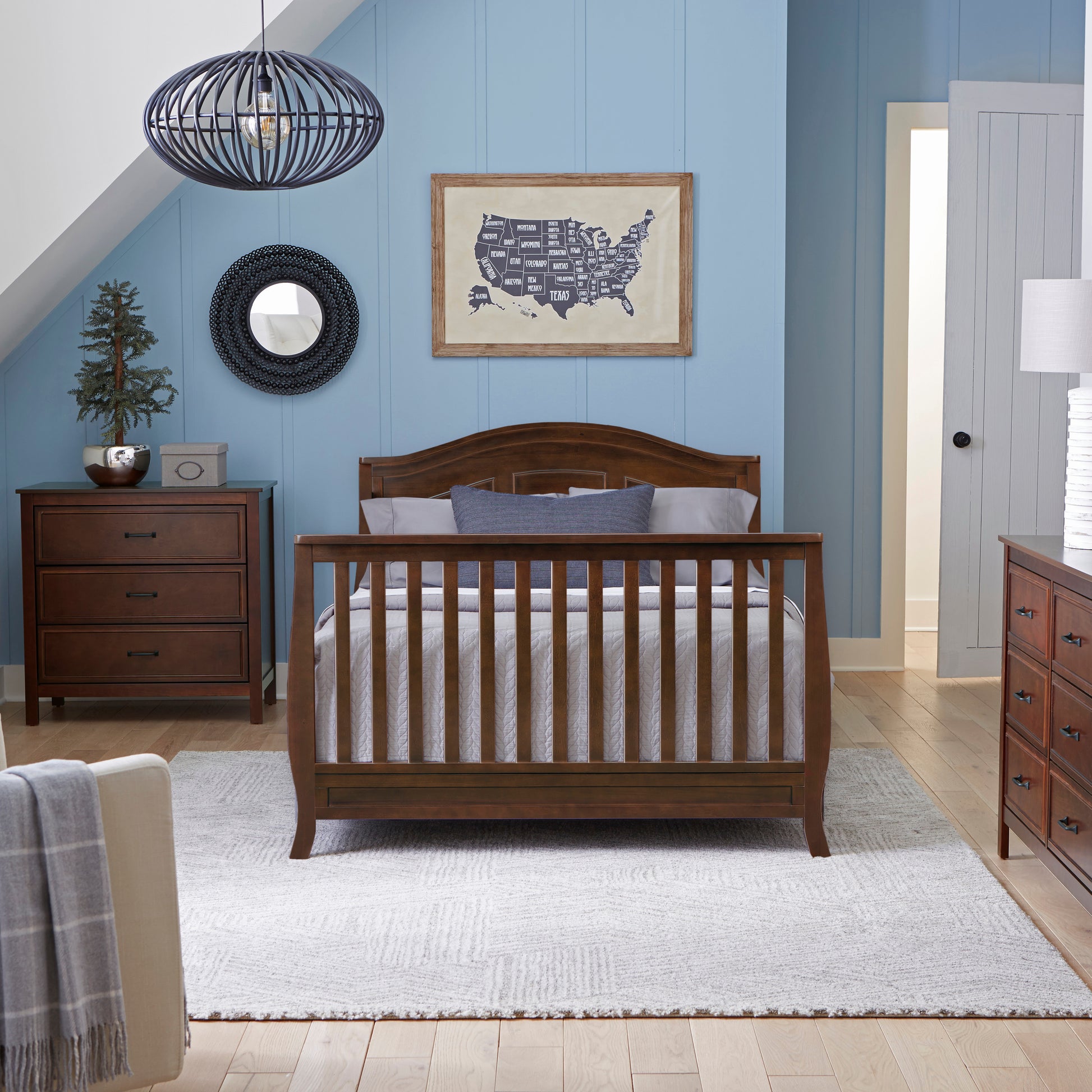 M20101Q,DaVinci,Emmett 4-in-1 Convertible Crib in Espresso