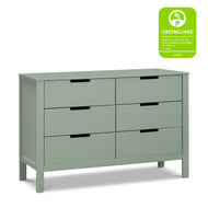 F11926LS,Colby 6-Drawer Double Dresser in Light Sage