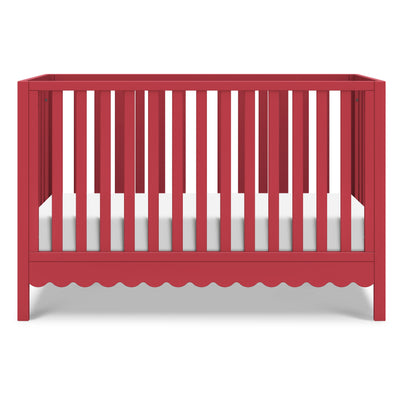 M27801TRD,DaVinci,Sammy Scallop 4-in-1 Convertible Crib in Strawberry Red