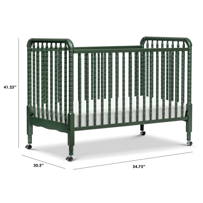 M7391FRGR,DaVinci,Jenny Lind Stationary Crib in Forest Green