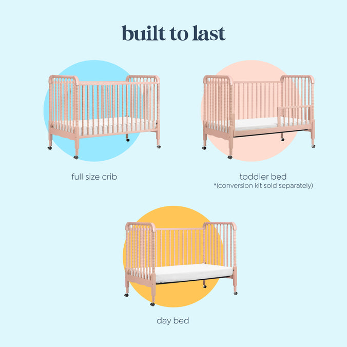 M7391BL,DaVinci,Jenny Lind Stationary Crib in Blush Pink Finish