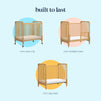 M7398HY,DaVinci,Jenny Lind 3-in-1 Convertible Mini Crib in Honey