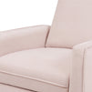 M19387PBPEW,DaVinci,Penny Swivel Recliner in Performance Pale Blush Pink Eco-Weave