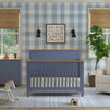 M27201CVBHY,DaVinci,Shea 4-in-1 Convertible Crib in Cove Blue and Honey