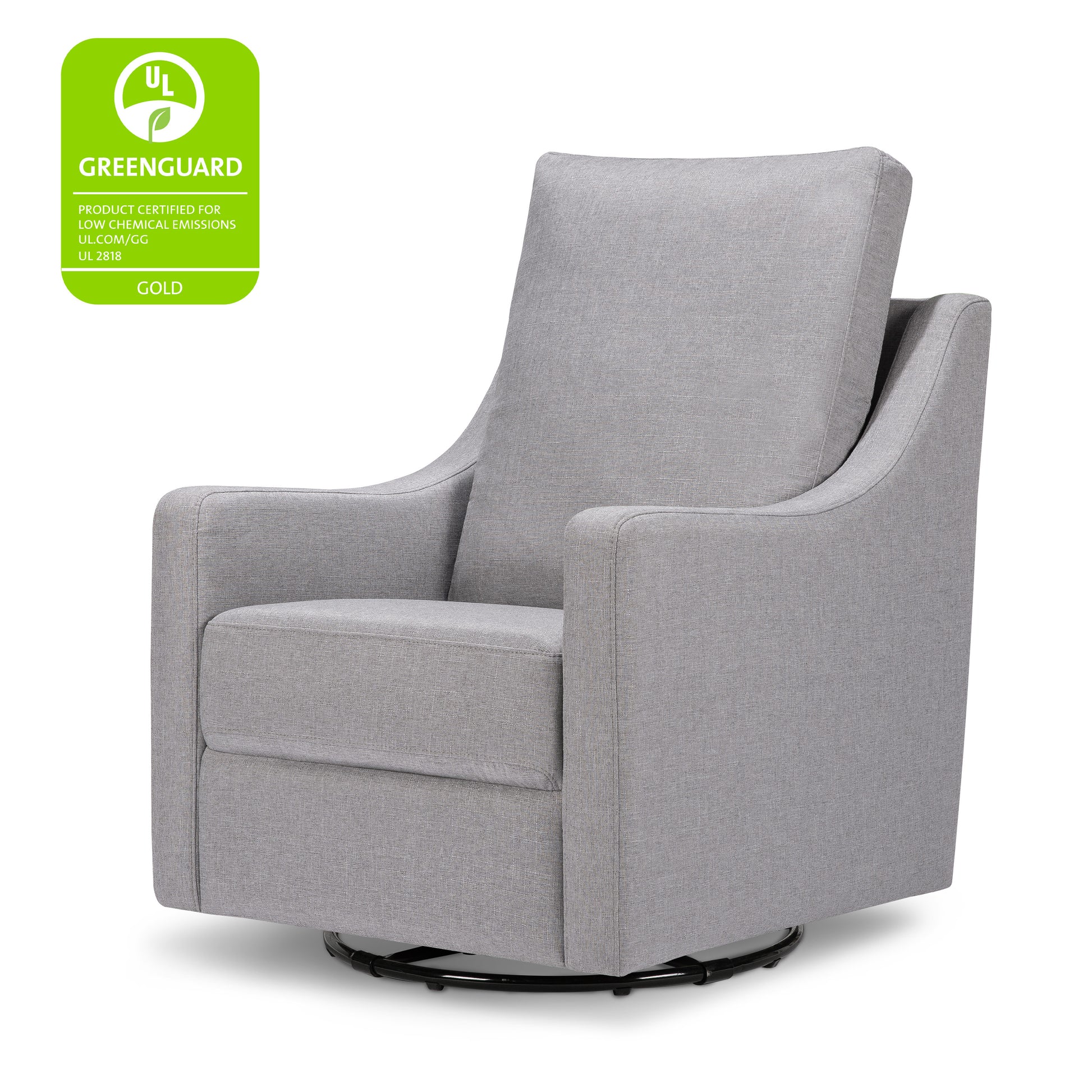 M23887MIG,DaVinci,Field Swivel Glider in Misty Grey