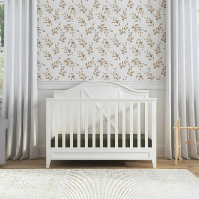 M24701HW,DaVinci,Sawyer Farmhouse 4-in-1 Convertible Crib in Heirloom White