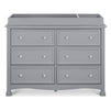 M5529G,DaVinci,Kalani 6-Drawer Double Wide Dresser in Grey Finish