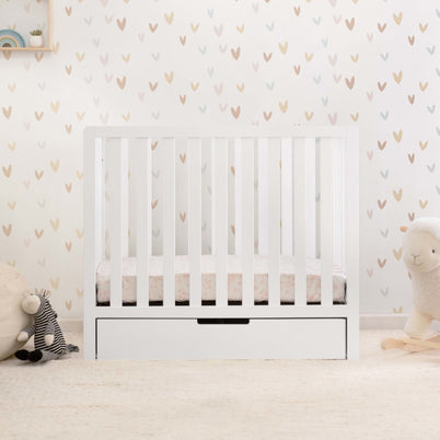 F11981W,Carter's,Colby 4-in-1 Convertible Mini Crib w/ Trundle in White