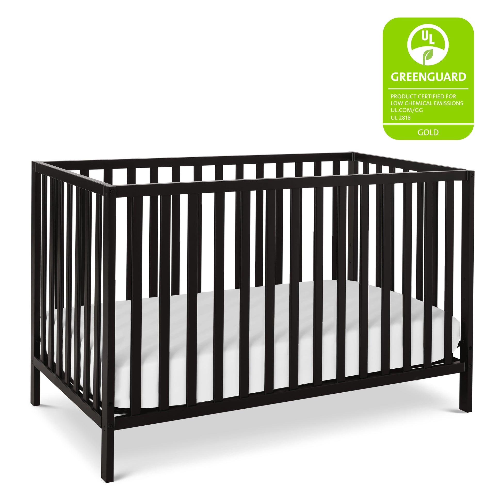 M3801E,DaVinci,Union 4-in-1 Convertible Crib in Ebony Black Finish