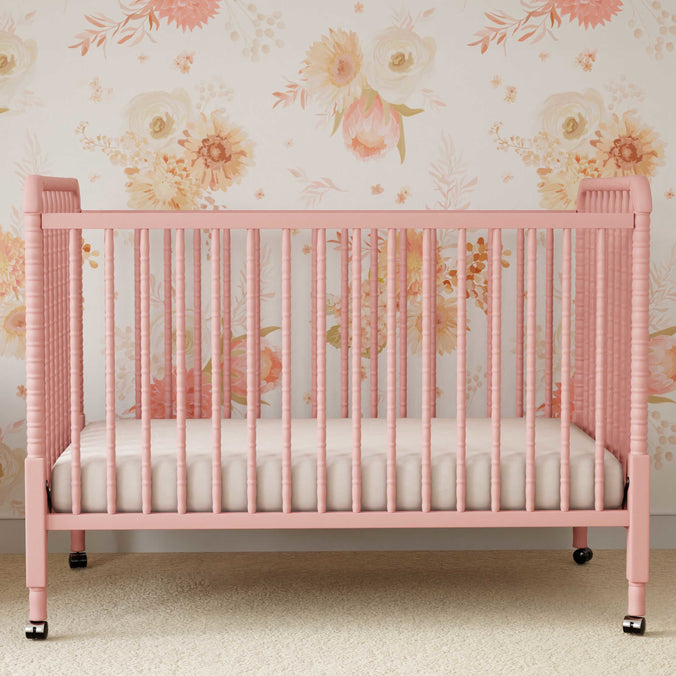 M7391BL,DaVinci,Jenny Lind Stationary Crib in Blush Pink Finish