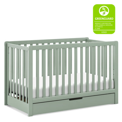 F11951LS,Carter's,Colby 4-in-1 Convertible Crib w/ Trundle Drawer in Light Sage