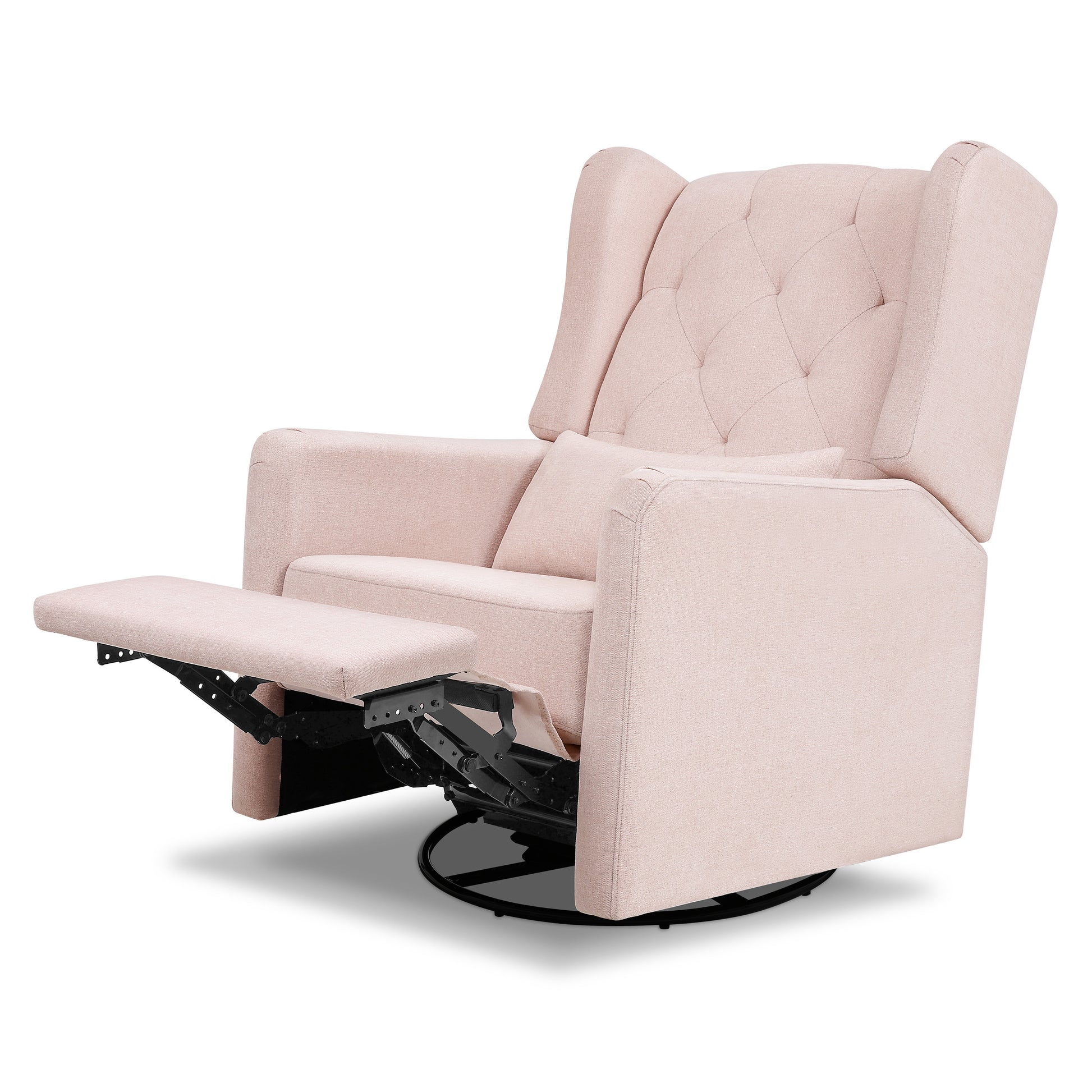 M22487PBPEW,DaVinci,Everly Recliner in Performance Pale Blush Pink Eco-Weave