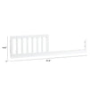 M3099W,The MDB Family,Toddler Bed Conversion Kit in White Finish