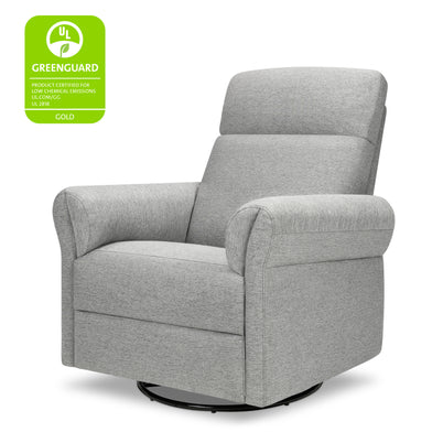 M24386FTG,DaVinci,Suzy Flex Swivel Recliner w/ Adj. Arms & Headrest in Frost Grey