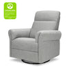 M24386FTG,DaVinci,Suzy Flex Swivel Recliner w/ Adj. Arms & Headrest in Frost Grey