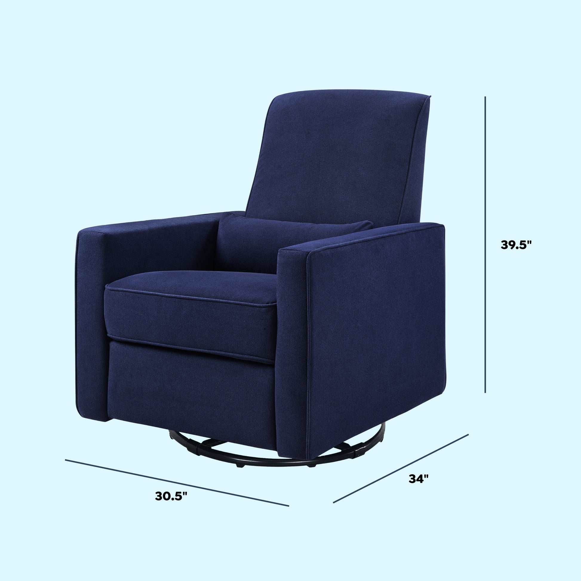 M10887NN,DaVinci,Piper Recliner in Navy