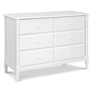 M7326W,DaVinci,Jenny Lind Spindle 6-Drawer Dresser in White