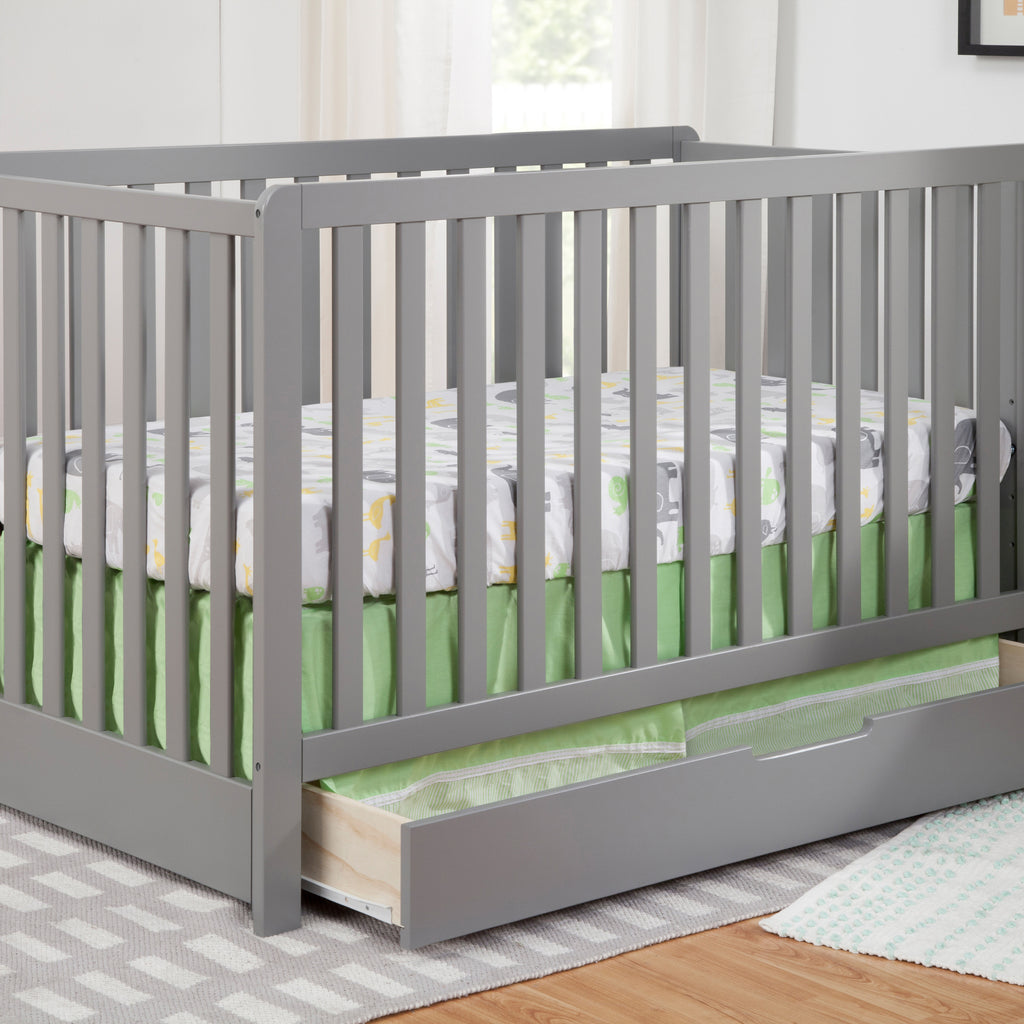 F11951G,Colby 4-in-1 Convertible Crib w/ Trundle Drawer in Grey