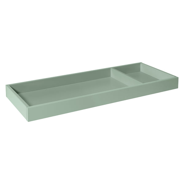 M0619CT,Universal Wide Removable Changing Tray in Chestnut Finish Light Sage