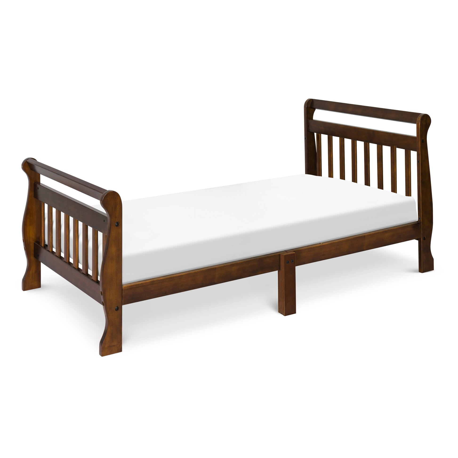 M2990Q,DaVinci,Sleigh Toddler Bed in Espresso Finish