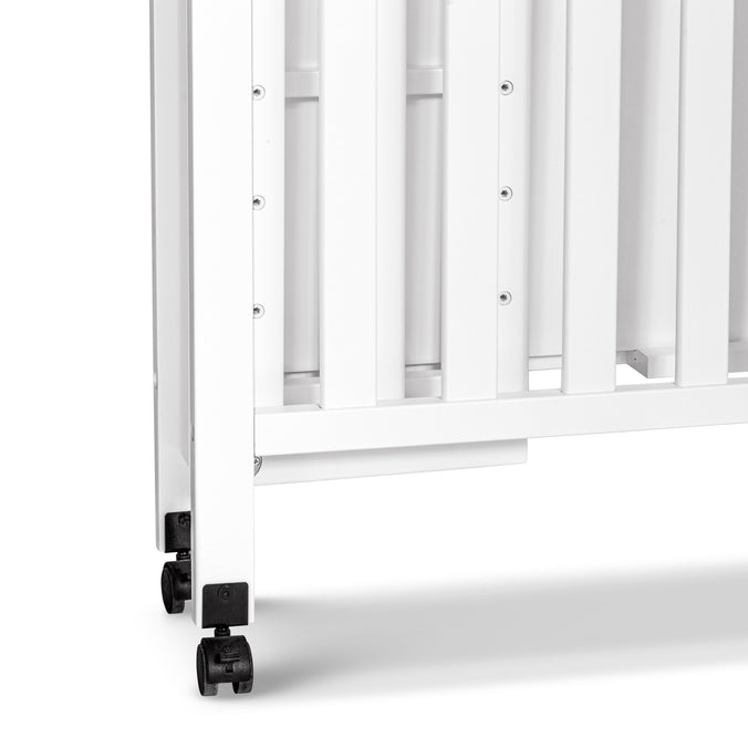 M12898W,DaVinci,Charlie Folding Portable 3-in-1 Mini Crib in White