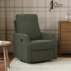 M33187COB,DaVinci,Lucas Pillowback Swivel Recliner in Cozy Olive Boucle