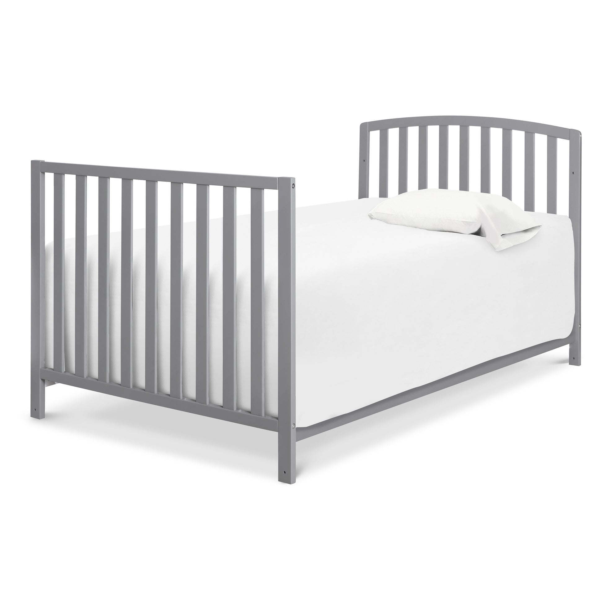 M18198G,DaVinci,Dylan Folding Portable 3-in-1 MiniCrib and TwinBed in Grey