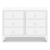 M25126W,DaVinci,Birdie 6-Drawer Dresser in White