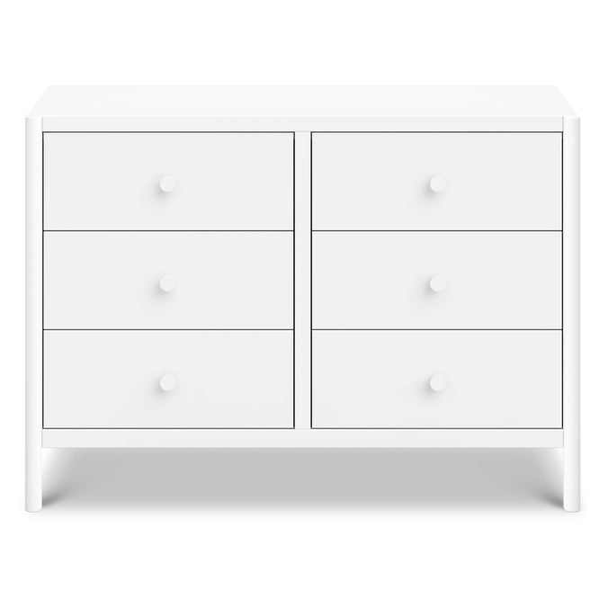 M25126W,DaVinci,Birdie 6-Drawer Dresser in White