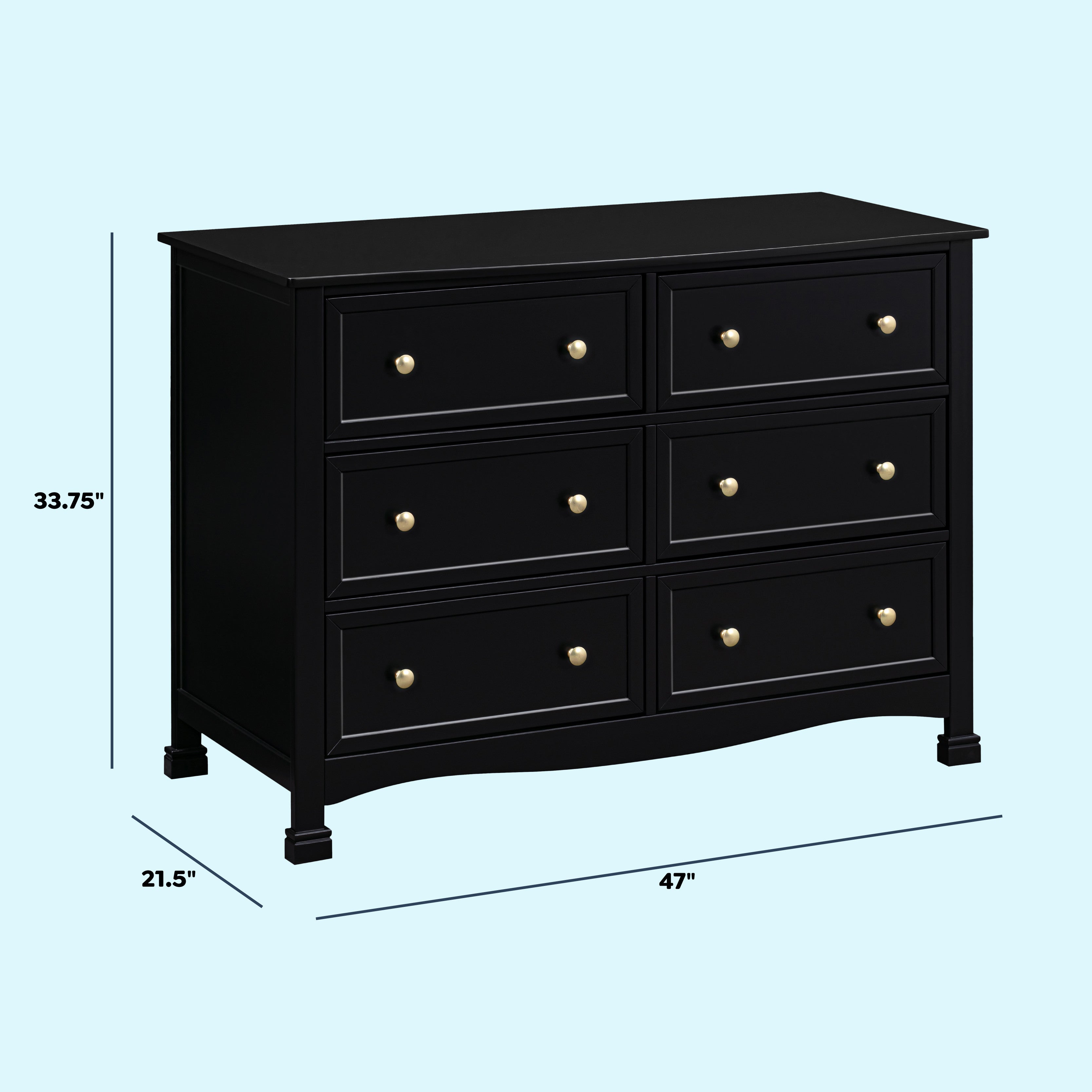 DaVinci Kalani 6-Drawer Double Wide Dresser – DaVinci Baby