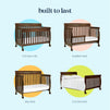 M5501Q,DaVinci,Kalani 4-in-1 Convertible Crib in Espresso Finish