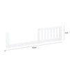 M11999W,The MDB Family,Toddler Bed Conversion Kit in White