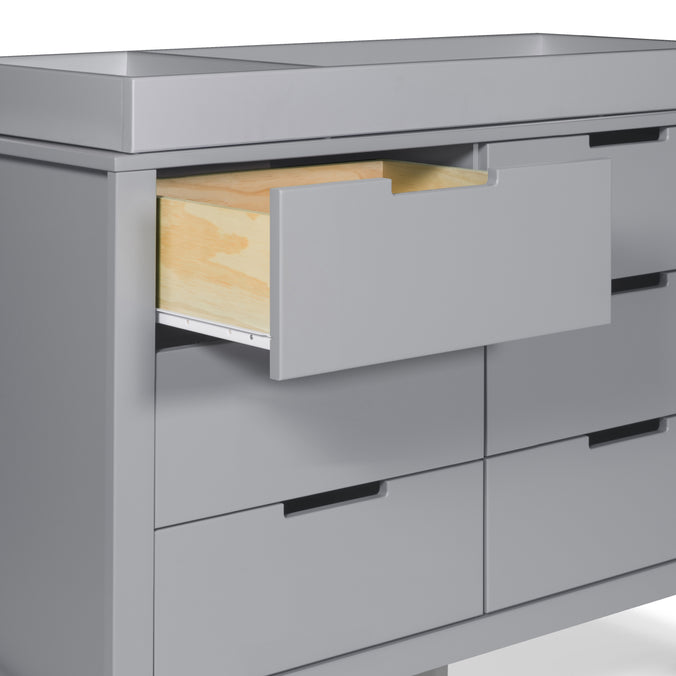 F11926G,Carter's,Colby 6-Drawer Double Dresser in Grey Finish