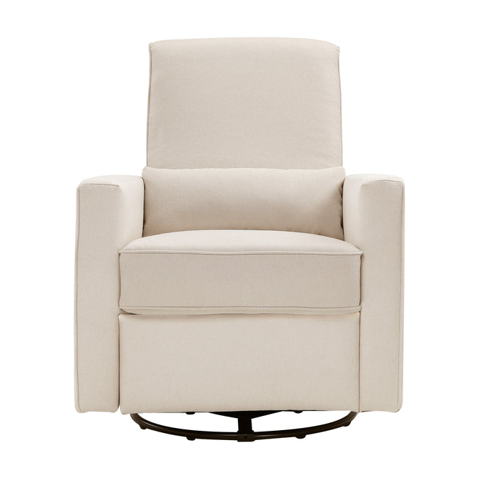 M10887CM,DaVinci,Piper Recliner in Cream Finish w/Cream Piping