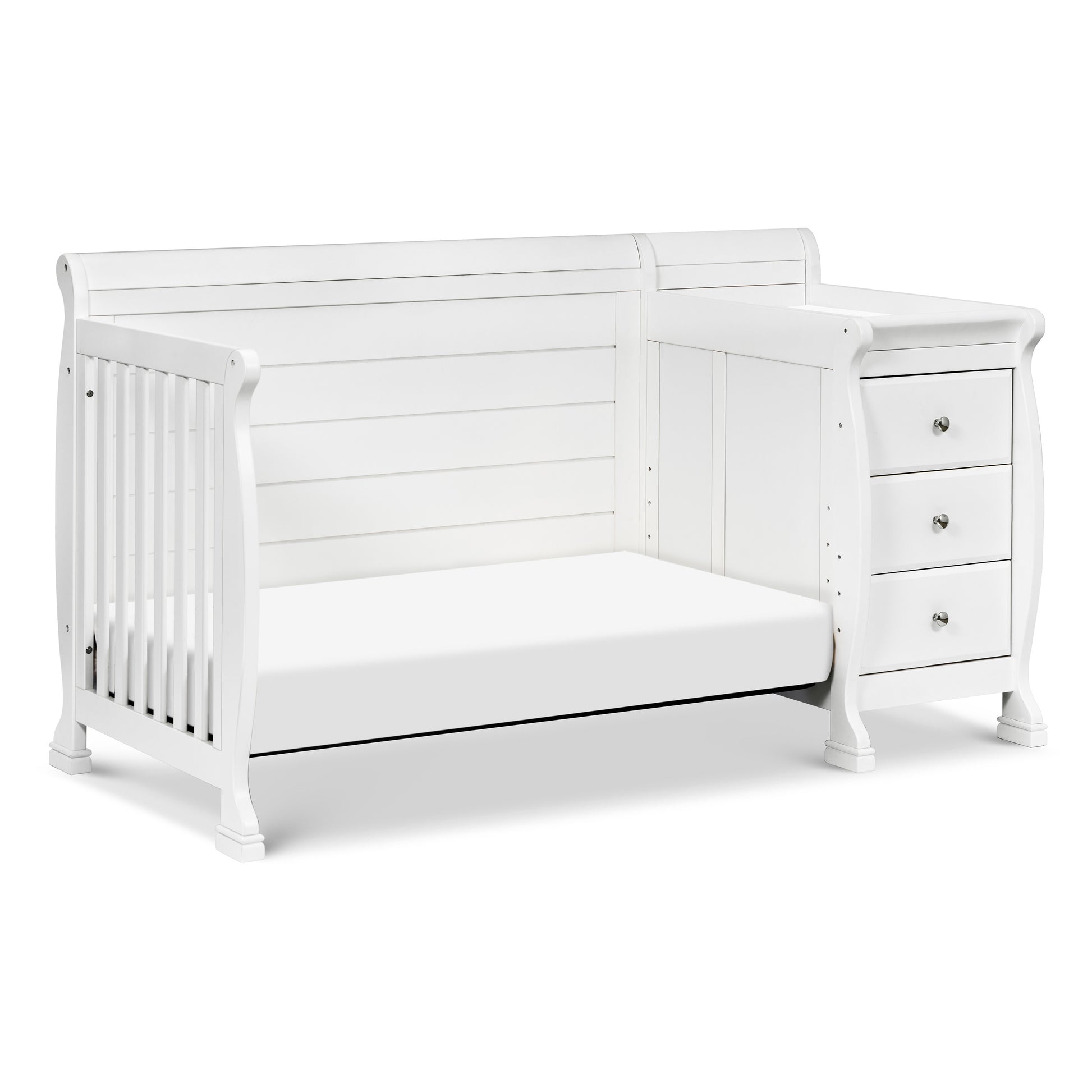 M5582W,DaVinci,Kalani 4-in-1 Convertible Crib & Changer in White