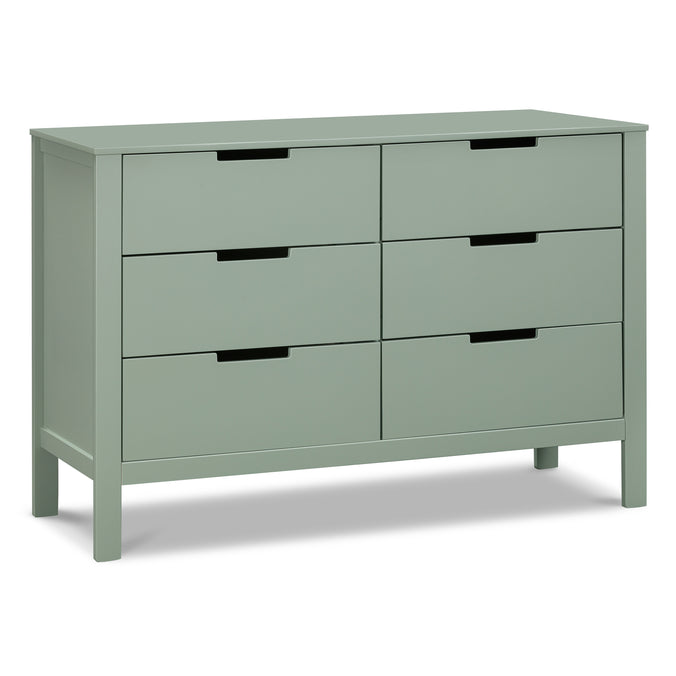 F11926LS,Carter's,Colby 6-Drawer Double Dresser in Light Sage