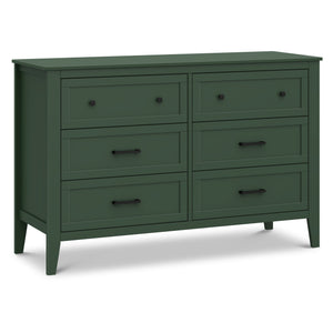 M24726FRGR,DaVinci,Beau 6-Drawer Dresser in Forest Green