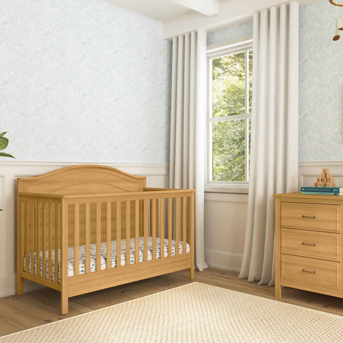 M12801HY,DaVinci,Charlie 4-in-1 Convertible Crib in Honey